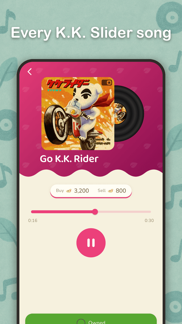 K.K. Slider songs list with playback in ACNH Guide
